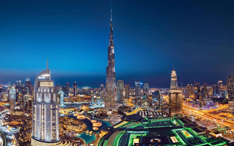 Burj Khalifa Dubai Night View