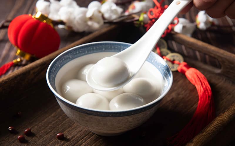 Chinese New Year Food Tangyuan Rice Balls