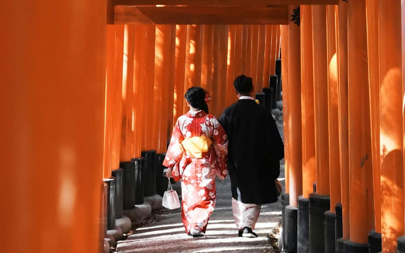 Kyoto Fushimi Inari Taisha Shrine Walkway