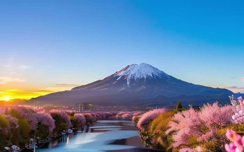 Mount Fuji Cherry Blossom Season