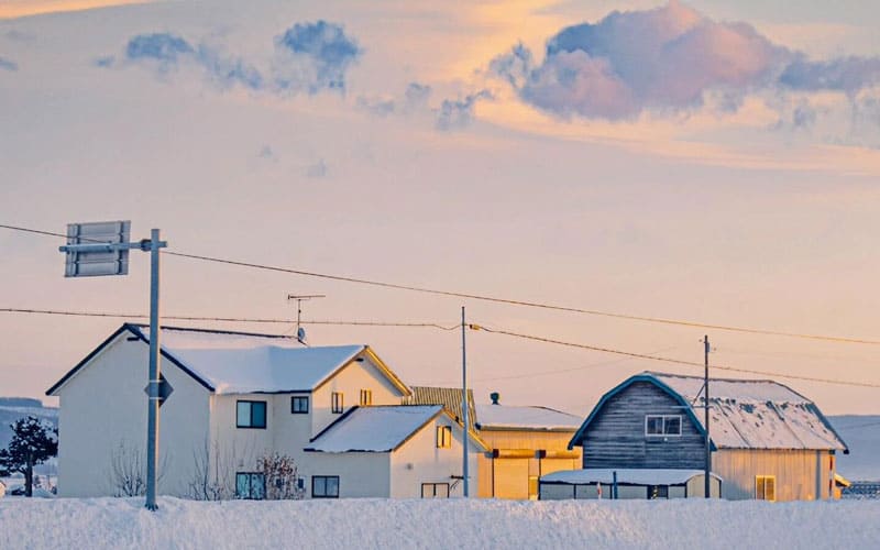 Hokkaido Snow Scenery