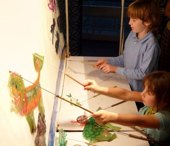 China Family Tour to Learn Chinese Shadow Puppetry