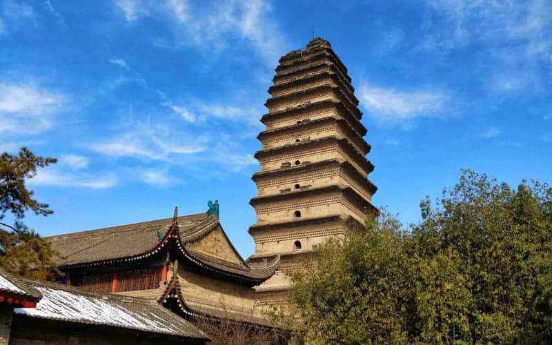 Small Wild Goose Pagoda Upward View